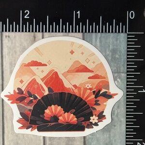🌀10/$10🌀 Japanese-Style Fan Reusable Waterproof Vinyl Sticker Decal